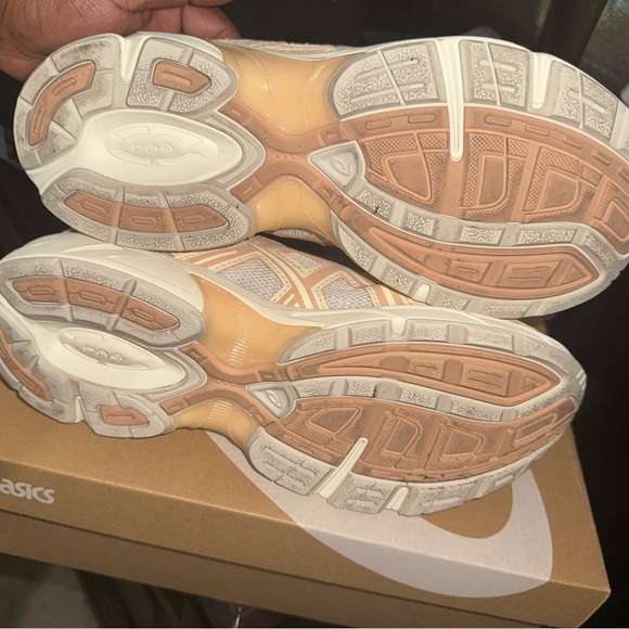 ASICS Women's Cream and Tan Sneakers - Picture 6 of 7